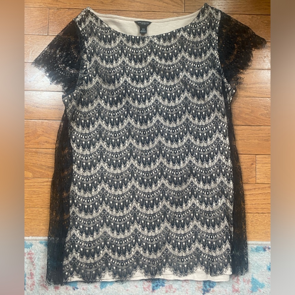 Black Lace Women's Top